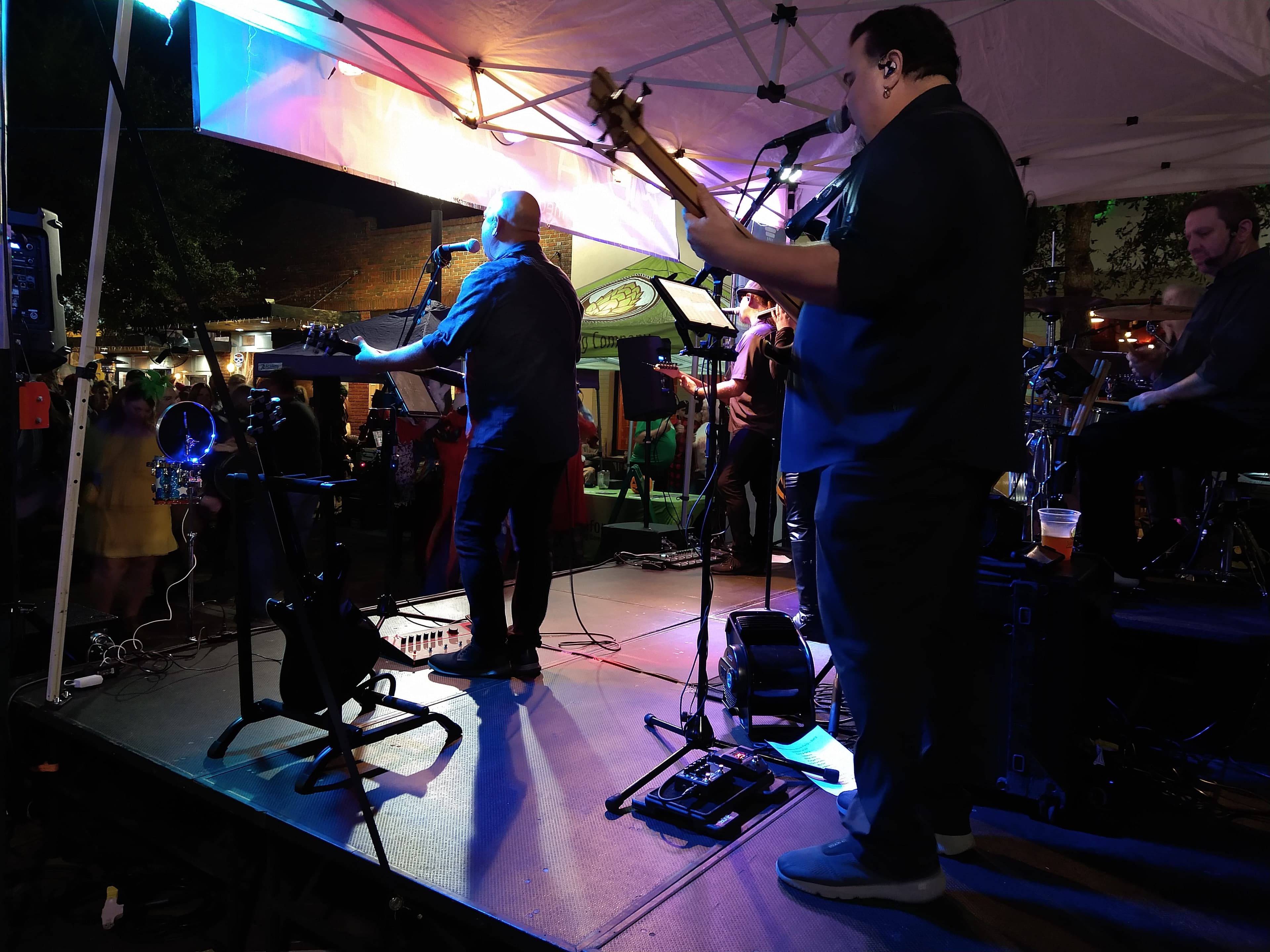 Venue event production with stage and audio support